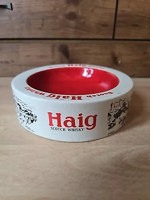 Buy Carlton Ware Haig Scotch Whisky Ashtray Red Cream Excellent Condition No Chips • 10£