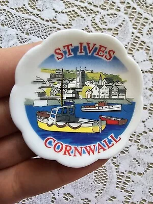 Buy Vintage Miniature English Bone China Plate St Ives Cornwall • 8.88£