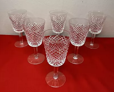 Buy Waterford Crystal Alana Water Goblets Wine Glasses Set Of 6 • 130.46£