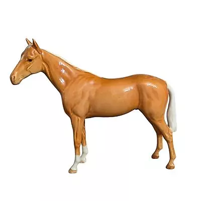 Buy Beswick Palomino Gloss Bois Roussel Race Horse No.701 • 139.79£