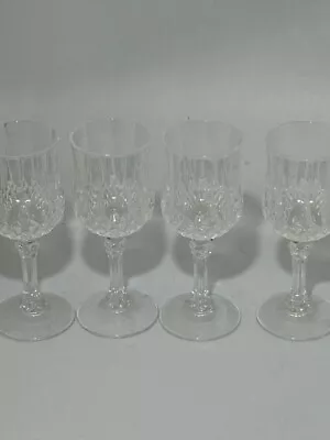 Buy 4X Glasses Set Unbranded Cut Glass Sherry Drinking Glasses Small 12cm Drink #LH • 2.99£