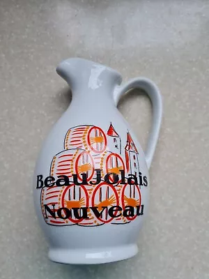 Buy Beaujolais Porcelain Wine Jug (Water Jug As Well) French Brocante Pottery Find • 30£