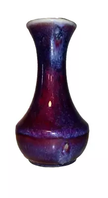 Buy Cobridge VASE  Moorcroft Stoneware Blue Purple  Red  Vase Shape 62  EGGCUP 2002 • 241.37£