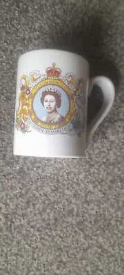 Buy Vintage Portmeirion Pottery Mug Cup - Queen Elizabeth Silver Jubilee 1977 • 0.99£