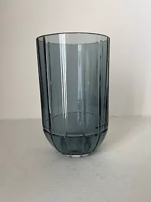 Buy Hay S & B Glass Vase, Smokey Grey, Ridged Patern/design, 15cm, Finnish Design • 14.99£