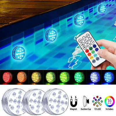 Buy LED Lights Underwater Swimming Pool Hot Tub Submersible Lamp IP68 Waterproof  • 59.99£