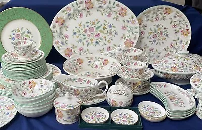 Buy Minton Haddon Hall Green Dinner Plates Platters Tureens You Choose • 14.99£