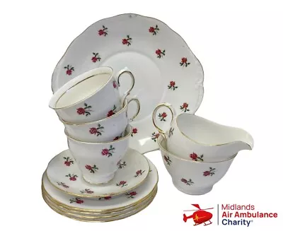 Buy Colclough 'Fragrance' Tea Set Pieces X11 Oddment Pieces Dish, Mugs, Saucers • 25£