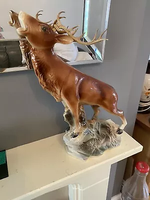 Buy Jema Holland Pottery Stag / Deer Detachable Antlers   17” Tall • 74.99£