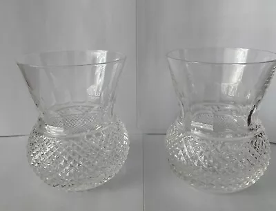 Buy Edinburgh Crystal Thistle PLAIN: Pair 5” Whisky Glasses • 25£