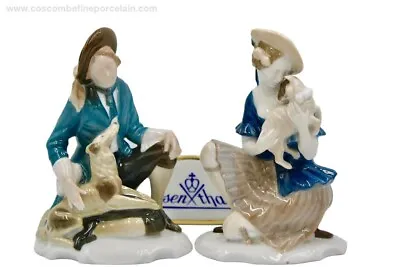 Buy Superb Art Deco Rosenthal Porcelain Pair Figurine Shepherd Dog Shepherdess Lamb • 335£