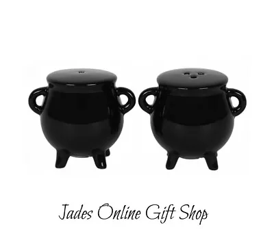 Buy Cauldron Cruet Set, Salt & Pepper Shakers Witchy Gothic Alternative Kitchenware • 7.49£