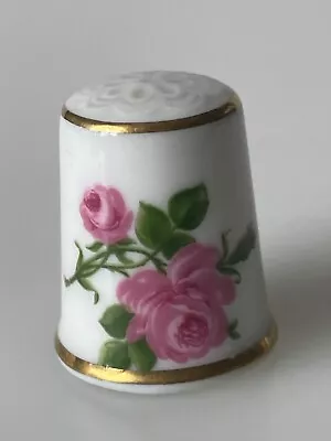 Buy Kaiser Germany Thimble - PINK FLOWERS Roses • 4.95£
