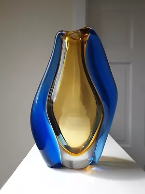 Buy Mid Century Glass Vase Vintage Mstisov Czech Retro 1960s Hana Machovska MCM  • 49£