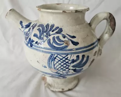 Buy Very Old Antique Delft Blue & White Drugs Jar • 350£
