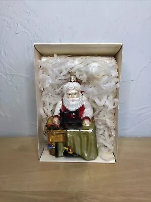 Buy Glassware Art Studio Poland Santa Blown Glass Ornament Hand Painted • 23.29£