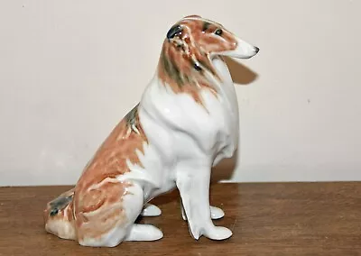 Buy Lomonosov USSR Stamped Porcelain Collie Dog 16 Cms High • 12£