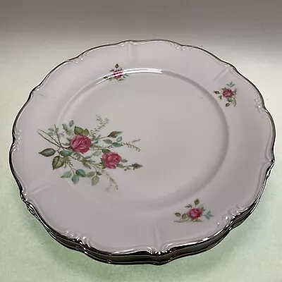 Buy Chalfonte Fine China “Rose” Dinner Plates - Set Of 3 • 27.95£