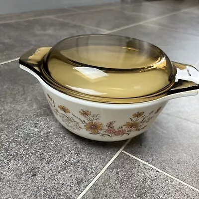 Buy Vintage PYREX Casserole Dishes COUNTRY Autumn 6  With Lid • 4.99£