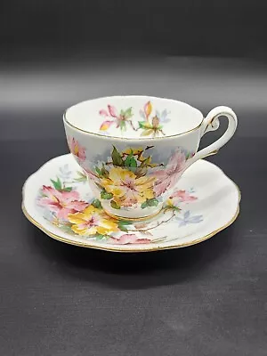 Buy Vintage Royal Standard Azalea Cup Saucer Bone China Floral Yellow Pink England  • 10.35£