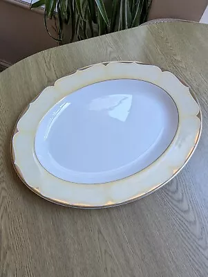 Buy Vintage Marks & Spencer Gold Arabesque Large Oval Serving Plates 14  X 11  Mint • 8.75£