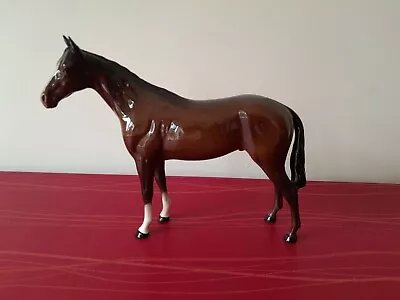 Buy Vintage Beswick Brown Gloss Horse Figurine • 15£
