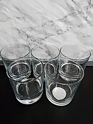 Buy Set Of 5 Large Asda Plain Mixer Tumbler Whiskey Glasses • 6.99£
