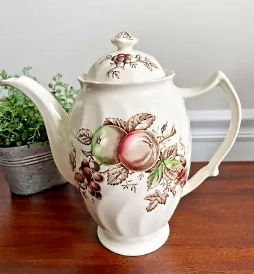 Buy Vintage Johnson Brothers Harvest Time Dinnerware Coffee Pot • 111.83£