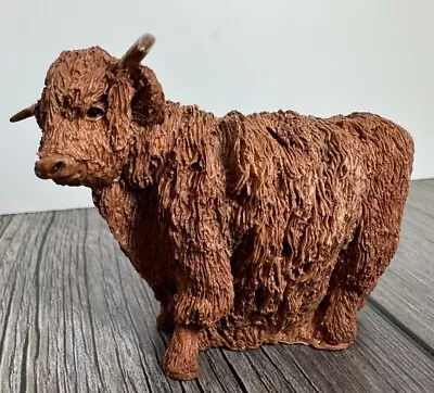 Buy Small World Made In Scotland Male Scottish Highland Cow Hand Painted Figurine • 16.31£