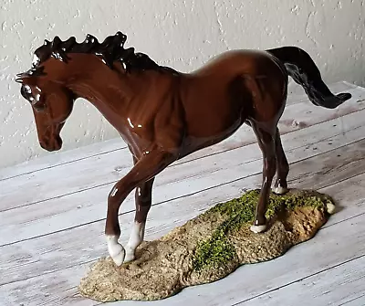 Buy Royal Doulton The Winner Horse Figurine In Brown Gloss On Ceramic Plinth  DA154B • 69.99£