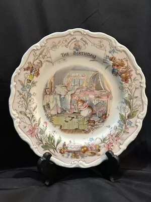 Buy Rare 1987 Royal Doulton, Brambly Hedge, The Birthday Plate By Jill Barklem 8  • 30£