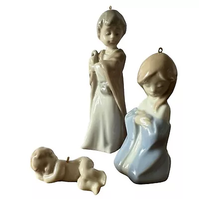 Buy Lladro Mini Holy Family Nativity Ornaments Retired Joseph Mary Baby Jesus • 55.91£