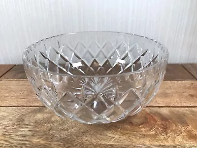 Buy Vintage Large, Cut Glass Fruit Bowl 20cm Diameter • 8.50£