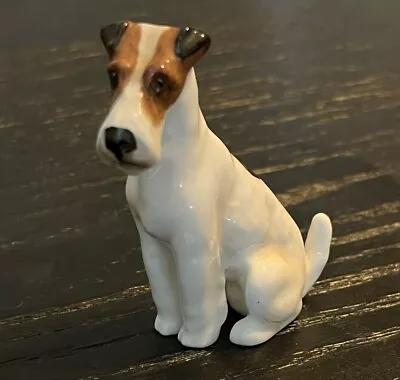 Buy Vintage Royal Doulton Seated Fox Terrier Mini Figurine K8 ~ Mint! • 32.62£