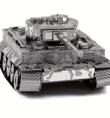 Buy Miniature Metal Models Kit  Laser Cut DIY UK Metal 3D Tiger Tank • 4.49£
