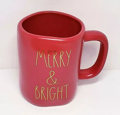 Buy Rae Dunn  Merry & Bright   12 Oz. Red Coffee Mug Christmas Holiday Gift • 15.84£