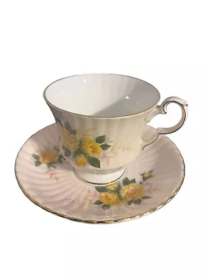 Buy Royal Windsor Fine Bone China Tea Cup And Saucer Made In England Yellow, Green • 11.18£