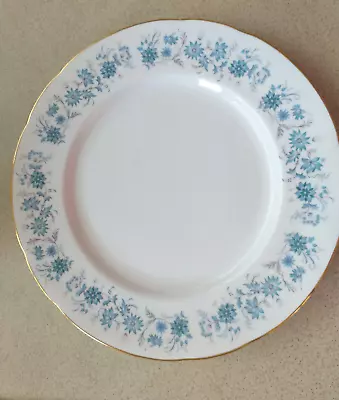 Buy Colclough Braganza Blue Floral Vintage Bone China Dinner Plate • 7£