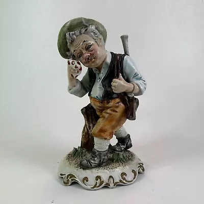 Buy Rare The Hunter Capodimonte Figure Mopping His Brow - Approx 10.5  - VGC • 33.99£