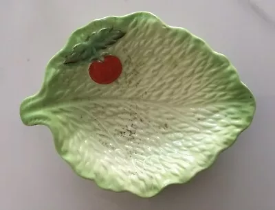 Buy Vintage Beswick Ware - Tomato & Lettuce Leaf Design Small Dish • 5£