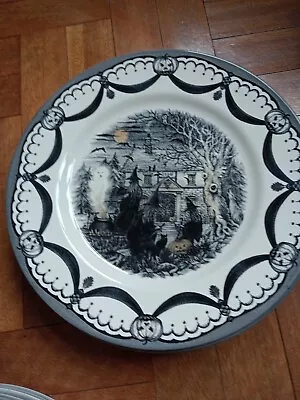 Buy Royal Stafford England Halloween Witches Coven Ghost Dinner Plate RARE  • 17.99£