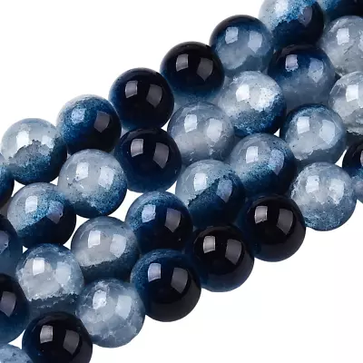 Buy ❤ 100x Glass CRACKLE Spacer Beads 8mm CHOOSE COLOUR Make Jewellery/Bracelets UK❤ • 1.95£