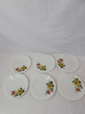 Buy 6 Vintage JAJ Pyrex Autumn Glory Side Plates - 16 Cm (6.5 ) Diameter • 17.99£