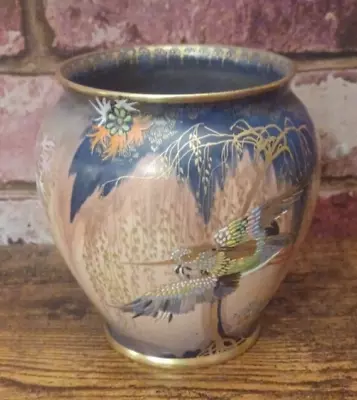 Buy Rare Art Deco Carlton Ware 'Sketching Bird' Designed Vase H:11.5 Rim:8.5cm(3890) • 250£