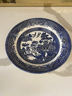 Buy Vintage Churchill China England Blue Willow Salad Plate 8  • 13.97£