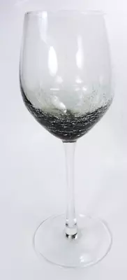 Buy One PIER 1 REFLECTIONS Crackle 9  Tall WINE GLASS  Smoke Grey MINT • 23.29£