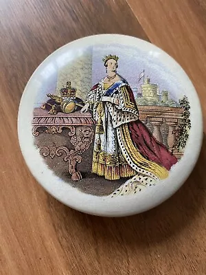 Buy T J & J Mayer Queen Victoria With Orb And Sceptre Pot Lid Staffordshire V Rare • 9.99£
