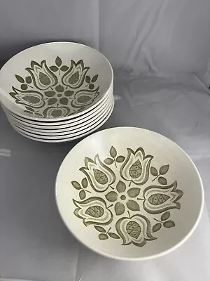 Buy 8 Vintage J&G Meakin Tulip Ironstone Soup Bowls 16cm Retro Studio Ware MINT • 3£