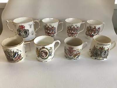 Buy 8 Royal Commemorative Souvenir Cups/ Mugs • 7.99£