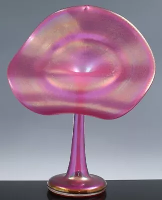 Buy Fabulous 1988 Signed Abelman Purple Iridescent Jack In The Pulpit Art Glass Vase • 44.27£